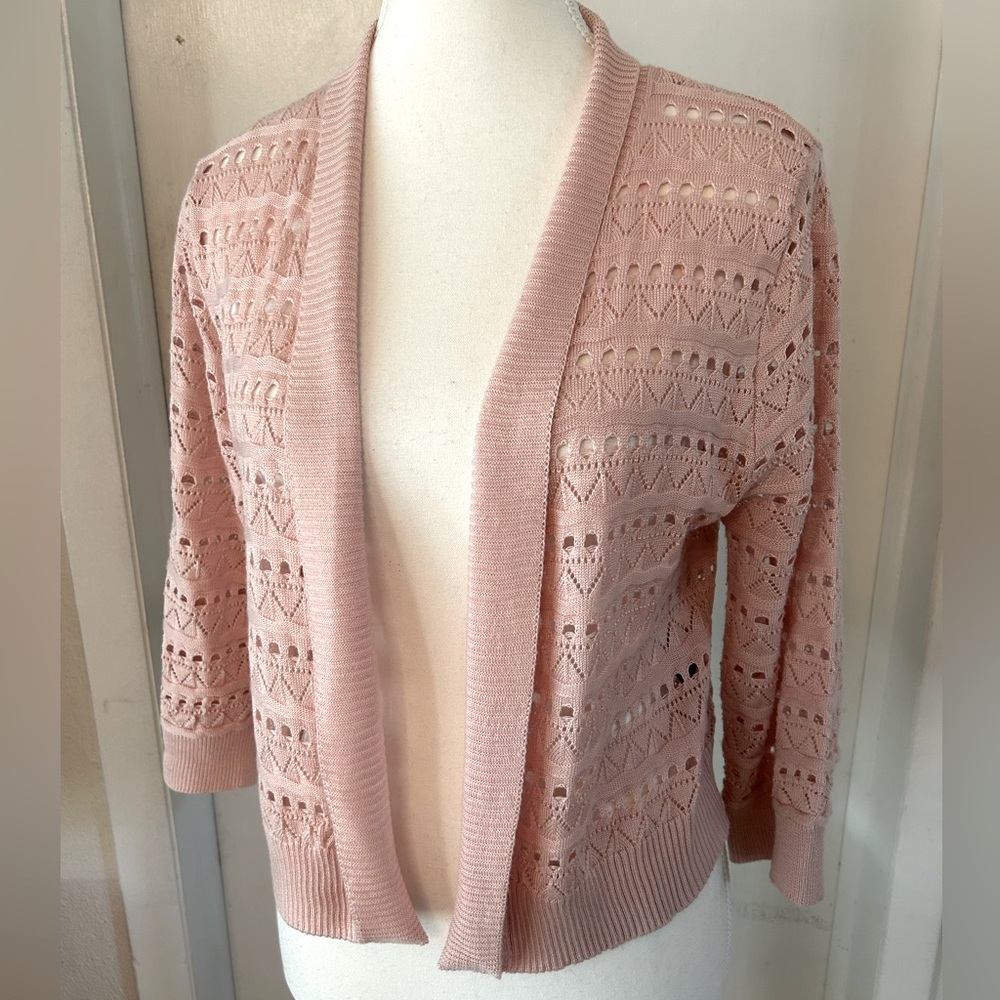 Open-Front Knit Sweater